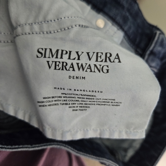 Boot cut button fly 10 long Simply Vera jeans - Picture 5 of 6